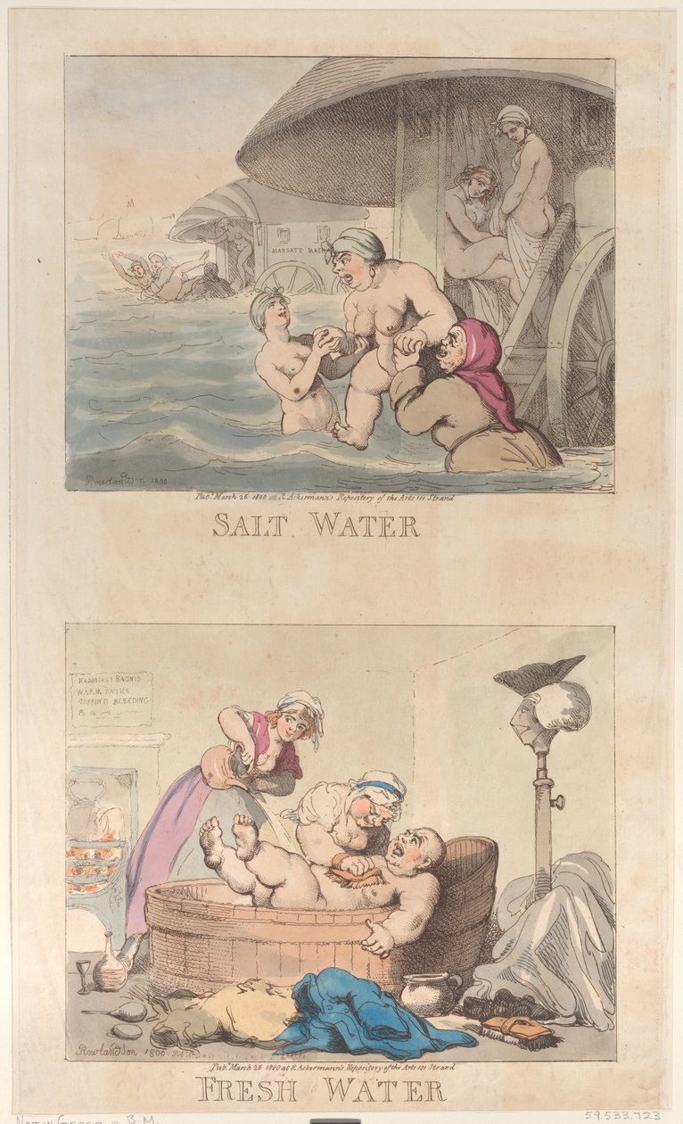 Saltvann og ferskvann, 25. mars 1800., 25. mars 1800. av Thomas Rowlandson
