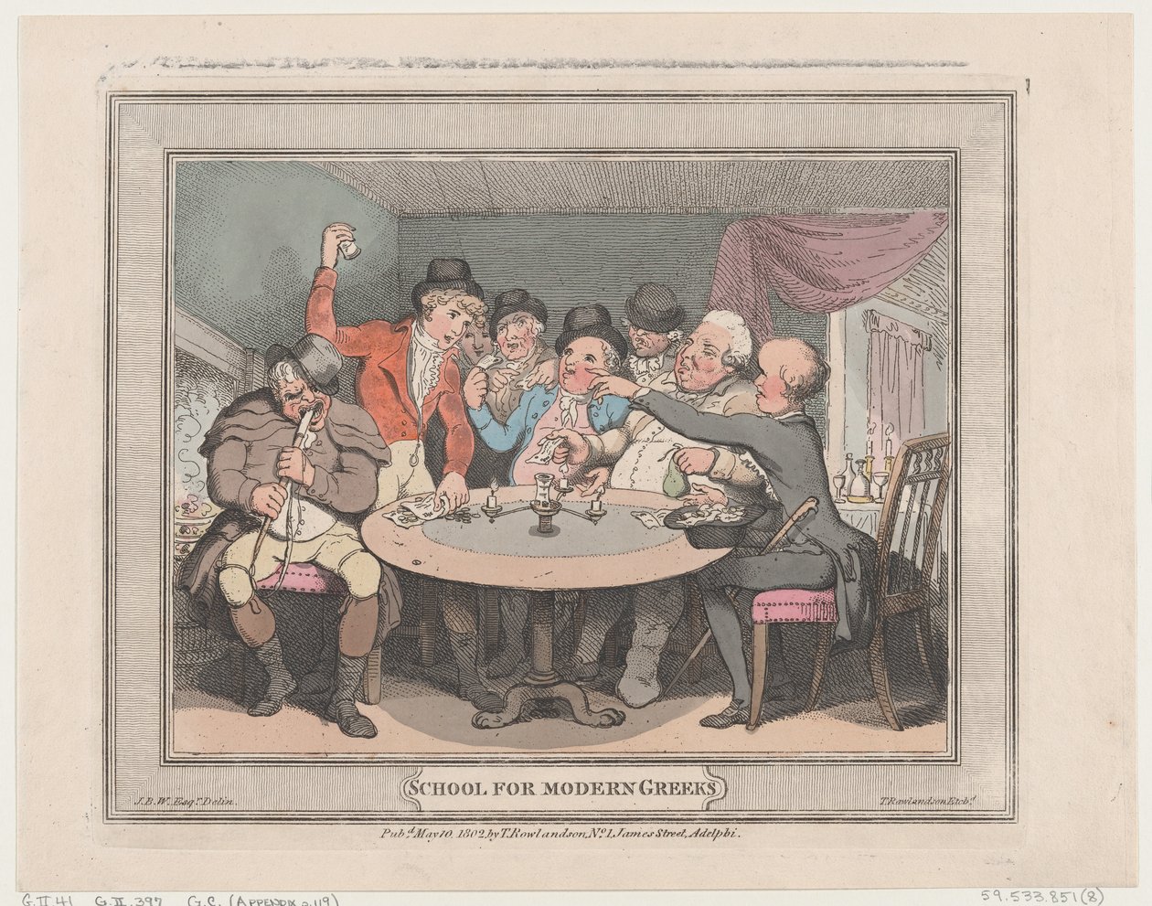 Skole for moderne grekere, 10. mai 1802., 10. mai 1802. av Thomas Rowlandson