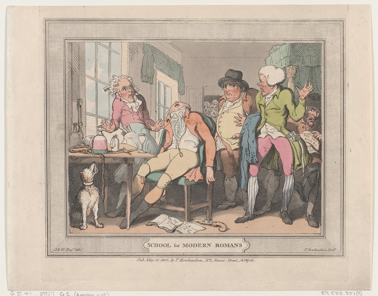 Skole for moderne romere, 10. mai 1802., 10. mai 1802. av Thomas Rowlandson