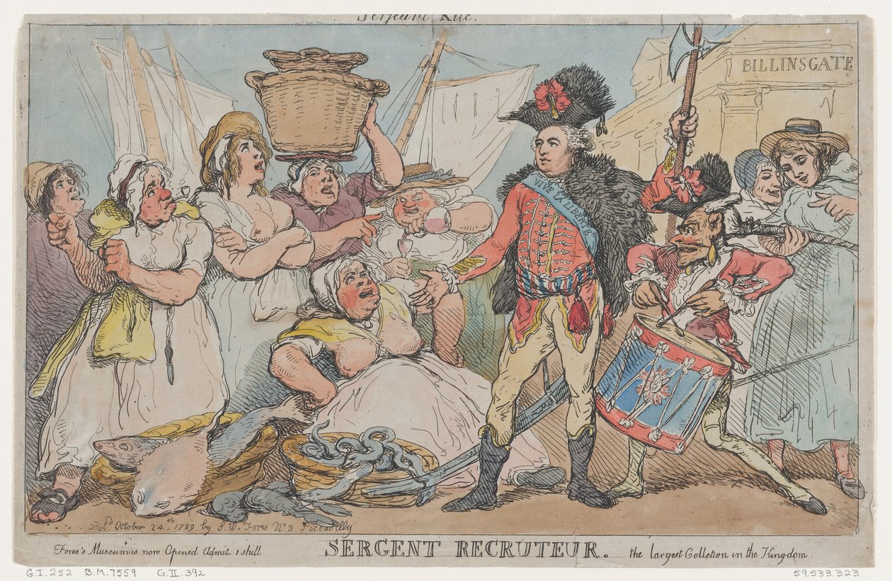 Sergeant Recruiter, 24. oktober 1789., 24. oktober 1789. av Thomas Rowlandson