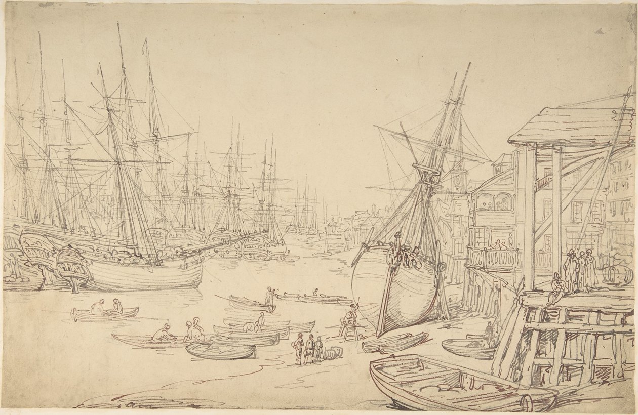Skipsverftet i Greenwich av Thomas Rowlandson
