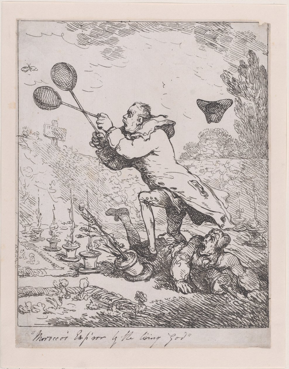 Sir Joseph Banks og keiseren av Marokko, 1788., 1788. av Thomas Rowlandson