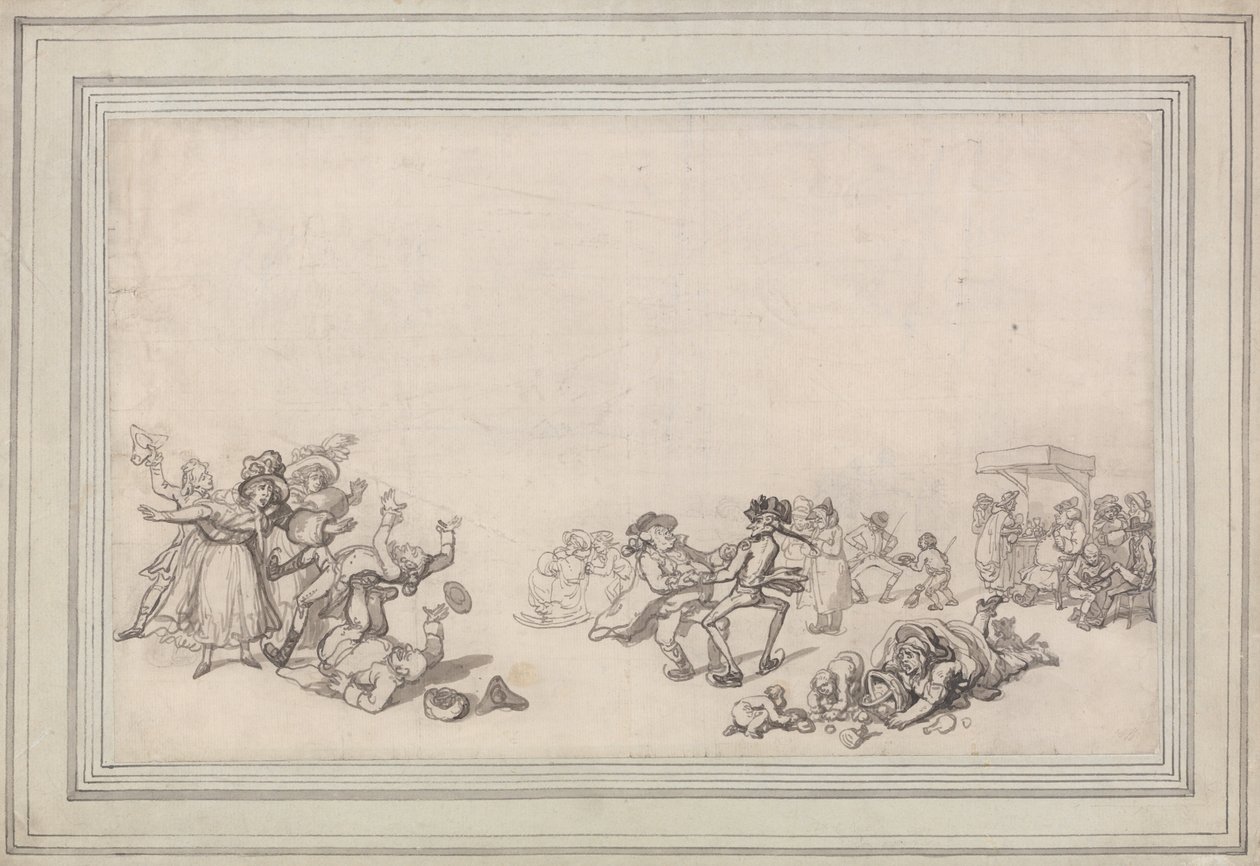 Skøyter på Serpentine av Thomas Rowlandson