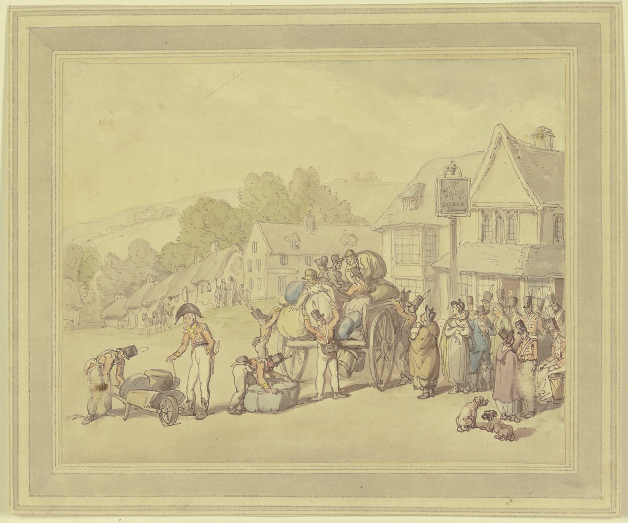Soldater ved en kro av Thomas Rowlandson