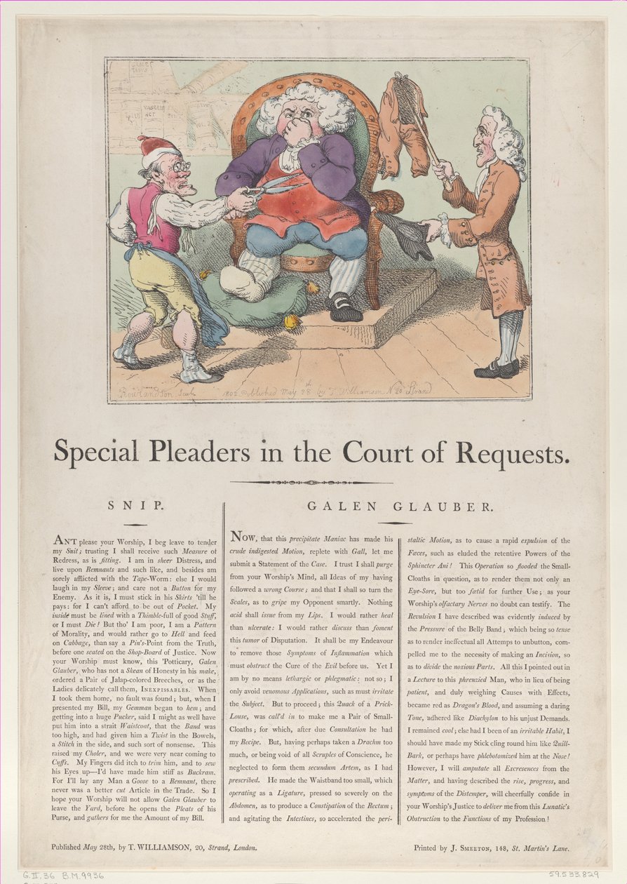 Spesielle anklagere i begjæringsretten, 28. mai 1802., 28. mai 1802. av Thomas Rowlandson