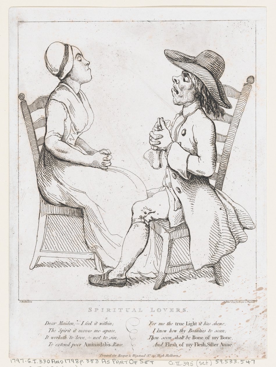Spiritual Lovers, 2. januar 1797., 2. januar 1797. av Thomas Rowlandson