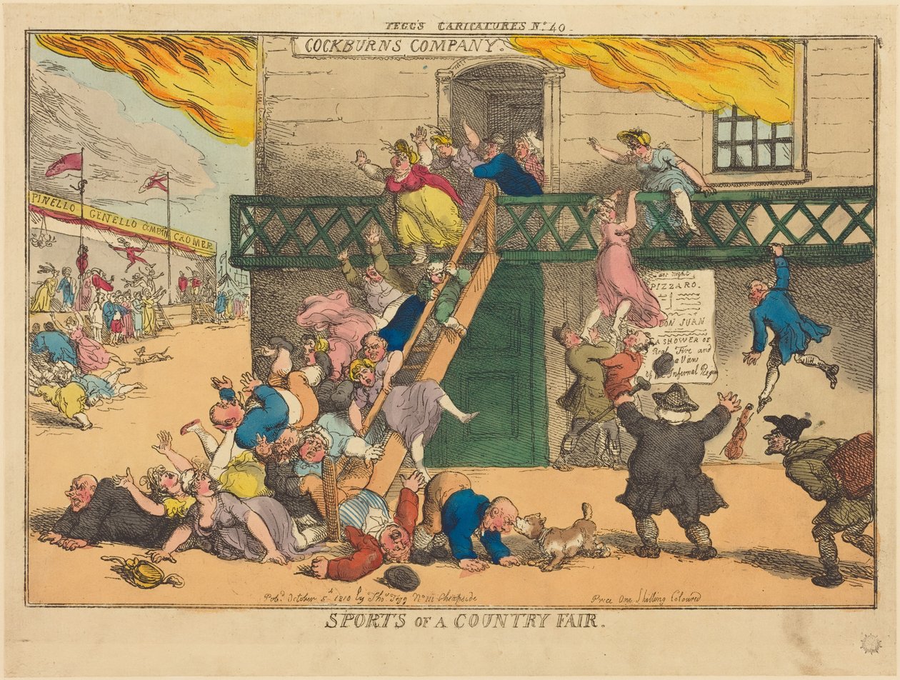 Idretter på en landsbyfest av Thomas Rowlandson