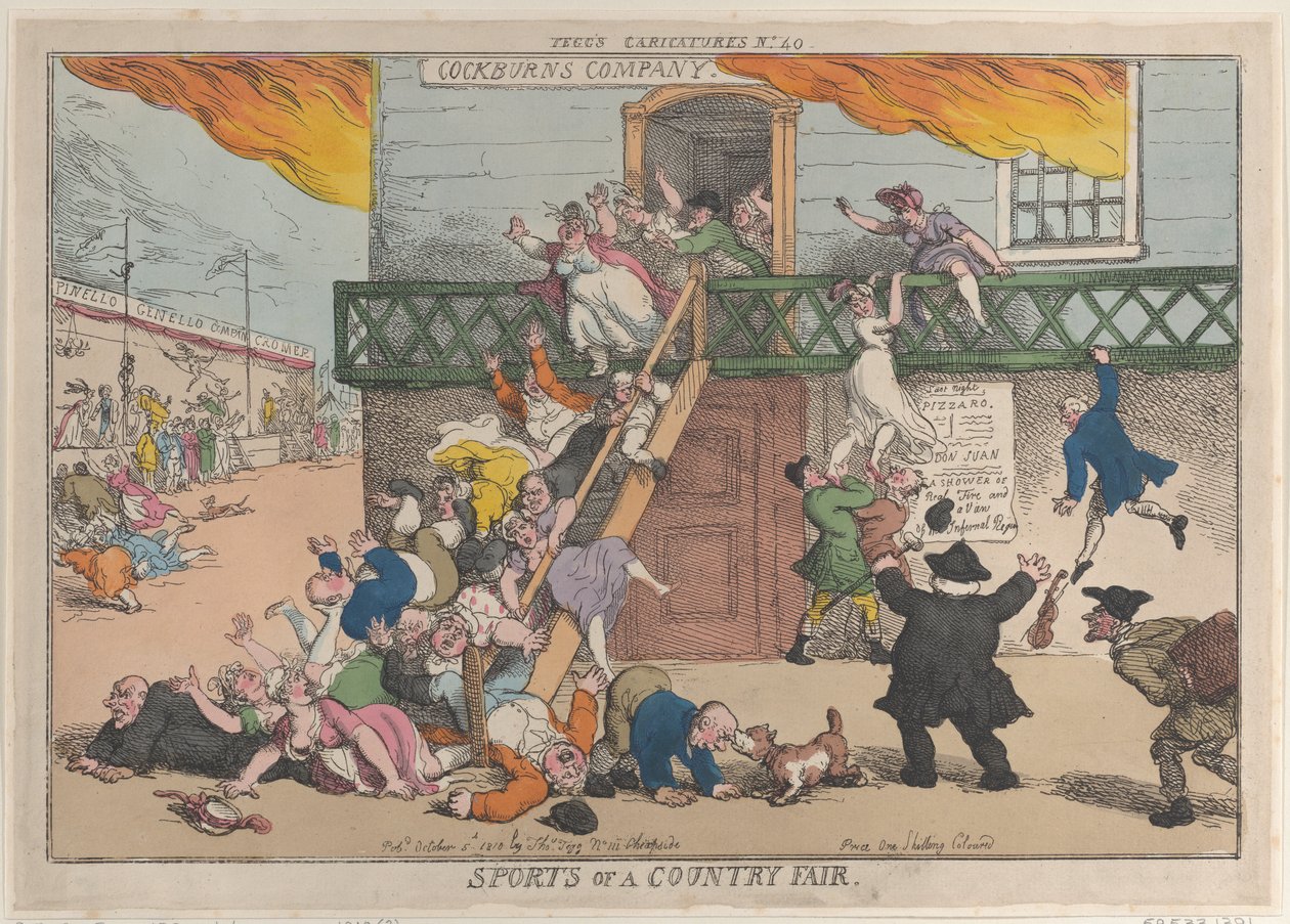 Sports of a Country Fair, 5. oktober 1810., 5. oktober 1810. av Thomas Rowlandson