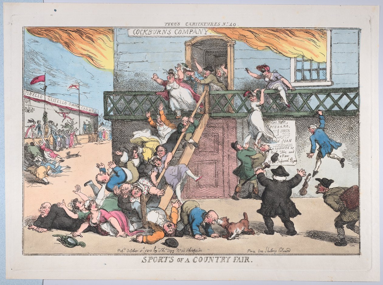 Sports of a Country Fair, 5. oktober 1810., 5. oktober 1810. av Thomas Rowlandson