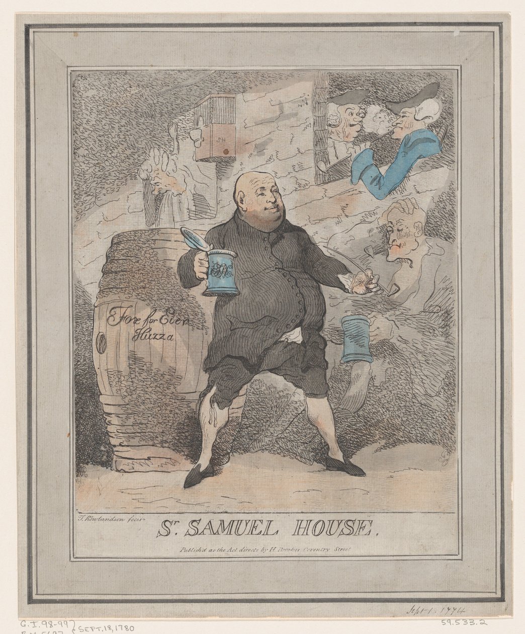 Sr. Samuel House, [1780] gjenutgitt 1786-91., [1780] gjenutgitt 1786-91. av Thomas Rowlandson