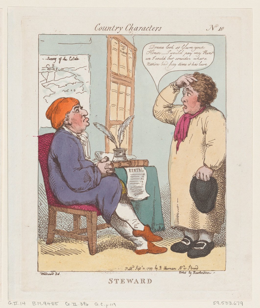 Steward, 10. september 1799., 10. september 1799. av Thomas Rowlandson