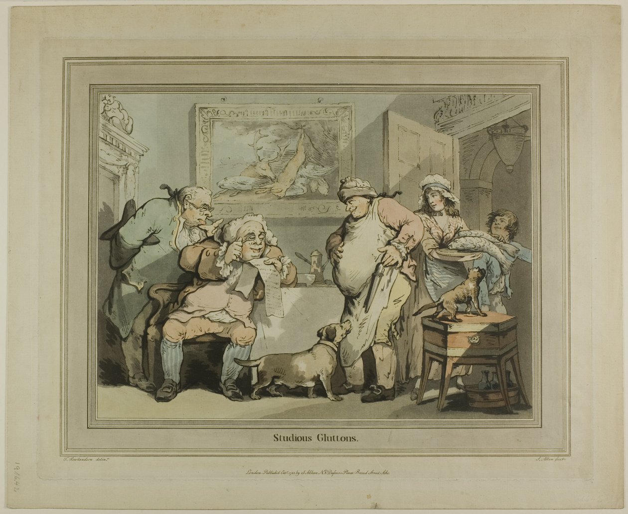 Studieglade fråtsere av Thomas Rowlandson