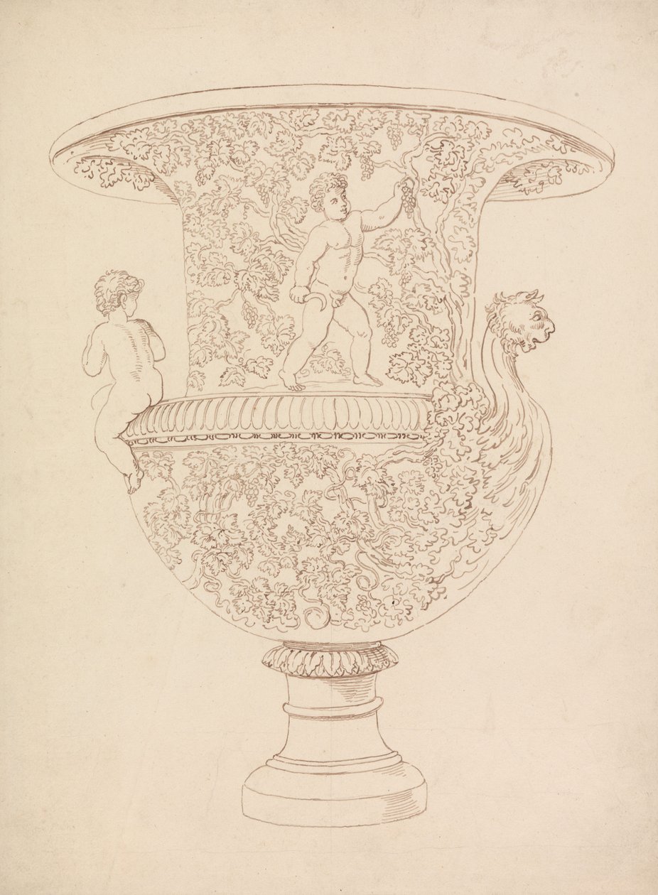 Studie av en vase av Thomas Rowlandson