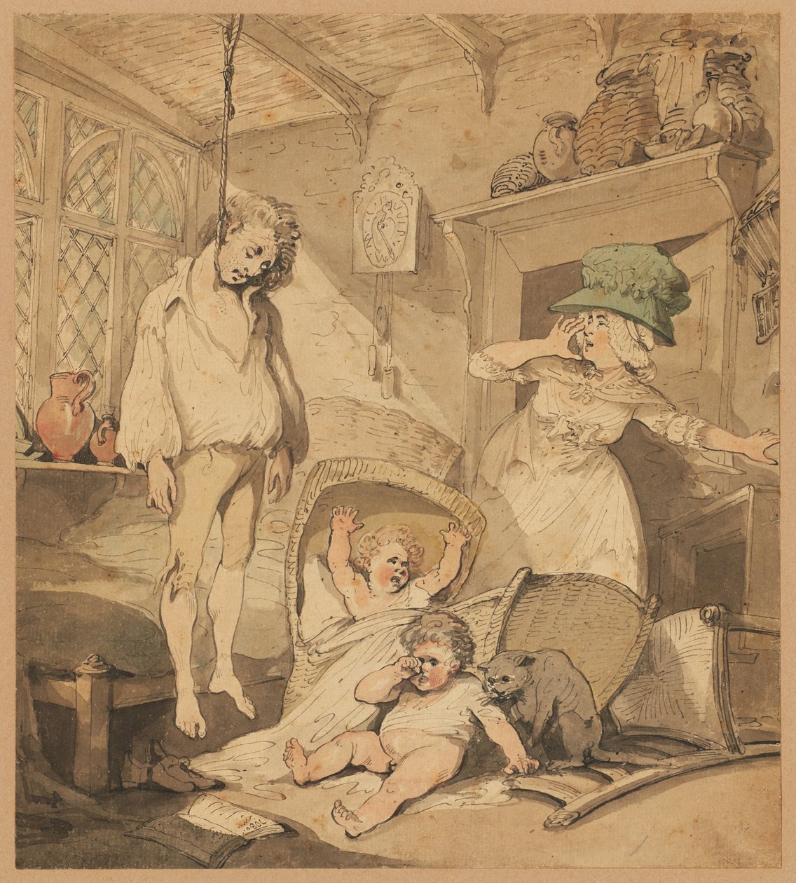 Selvmord av Thomas Rowlandson