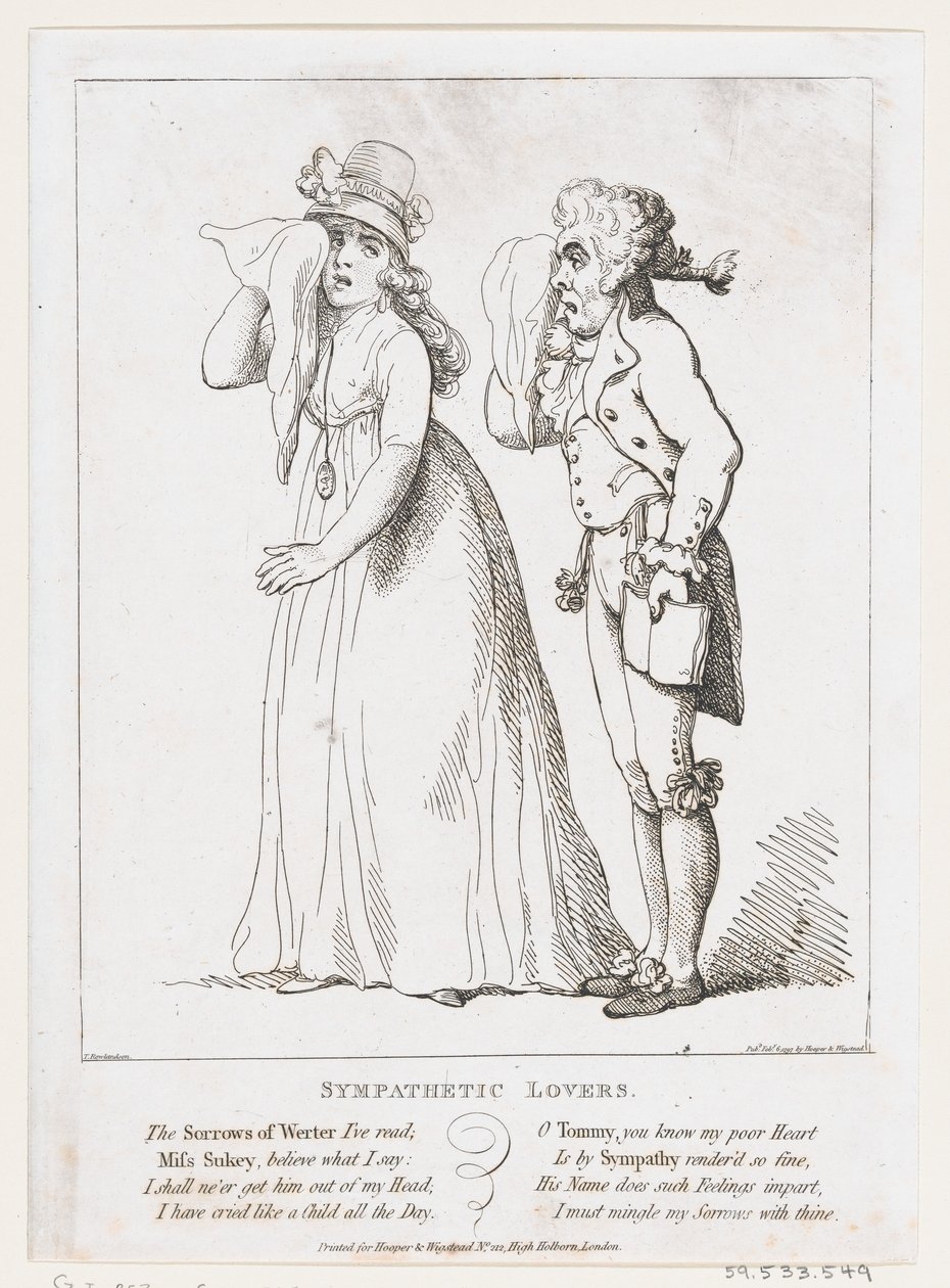 Sympathetic Lovers, 6. februar 1797., 6. februar 1797. av Thomas Rowlandson