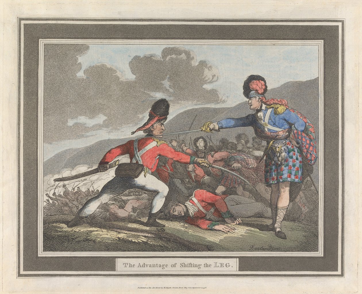 Fordelen ved å flytte beinet av Thomas Rowlandson