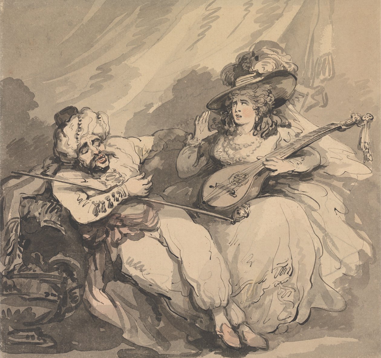 Den forelskede tyrkeren av Thomas Rowlandson