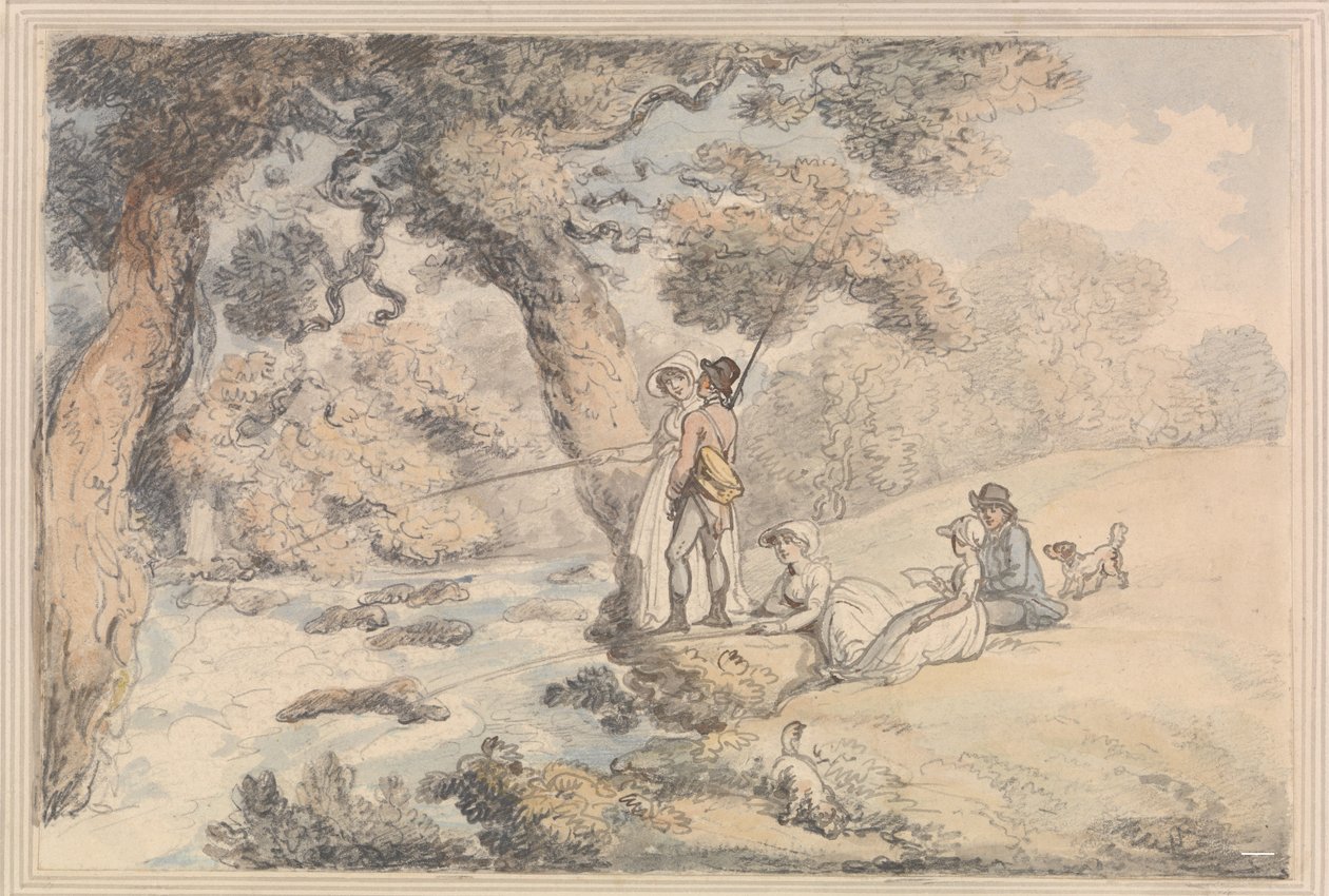 Fiskegruppen av Thomas Rowlandson