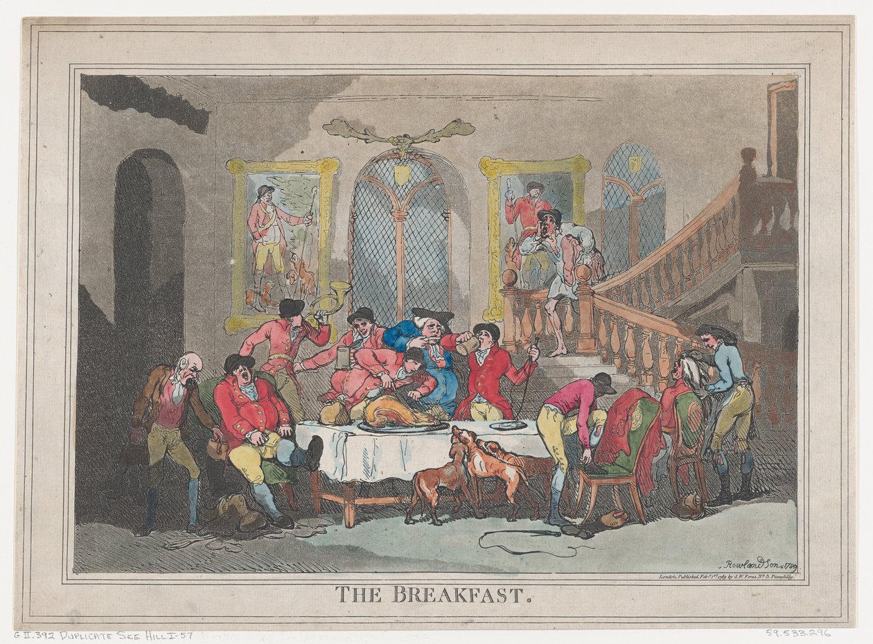 The Breakfast, 1. februar 1789., 1. februar 1789. av Thomas Rowlandson