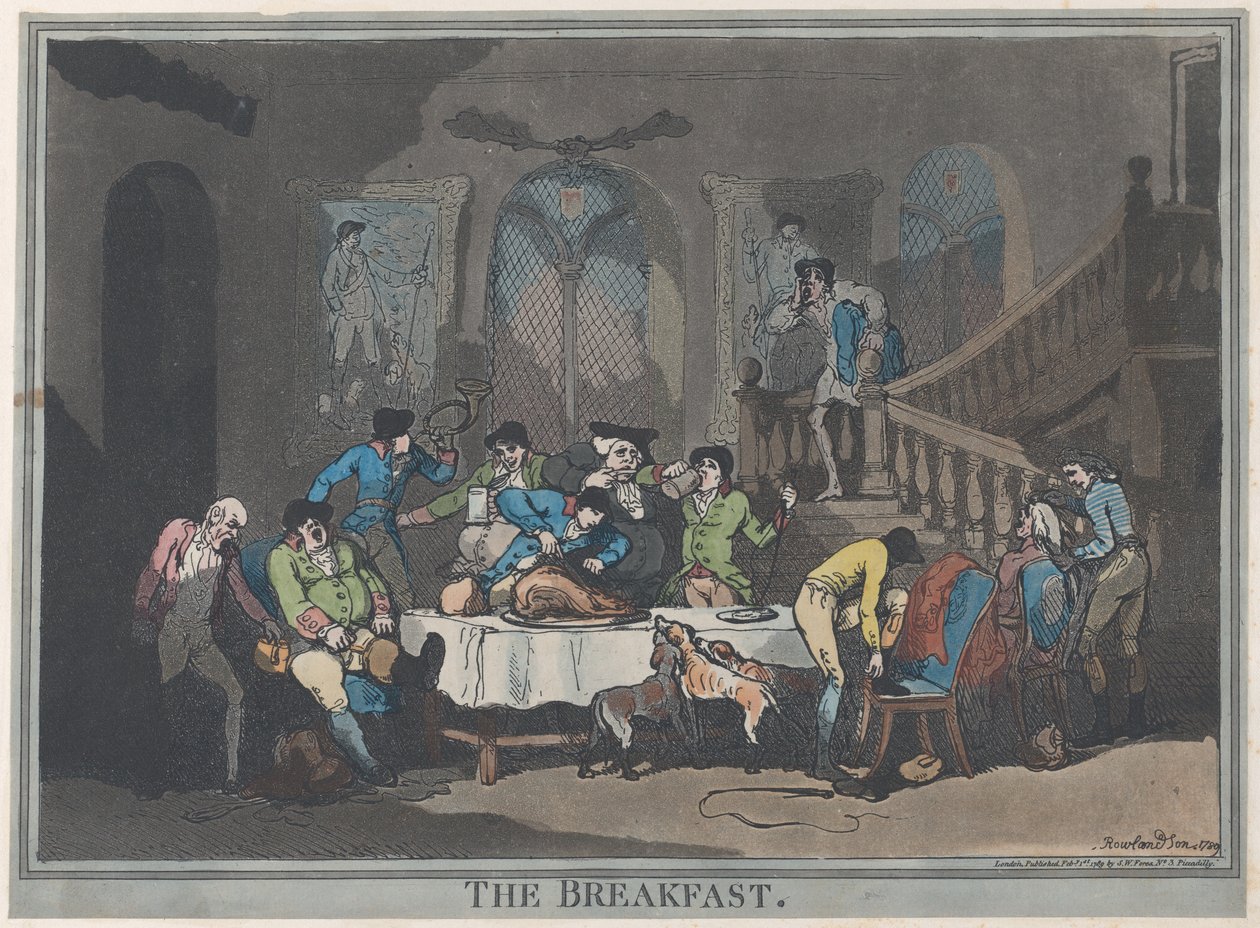 The Breakfast, 1. februar 1789., 1. februar 1789. av Thomas Rowlandson