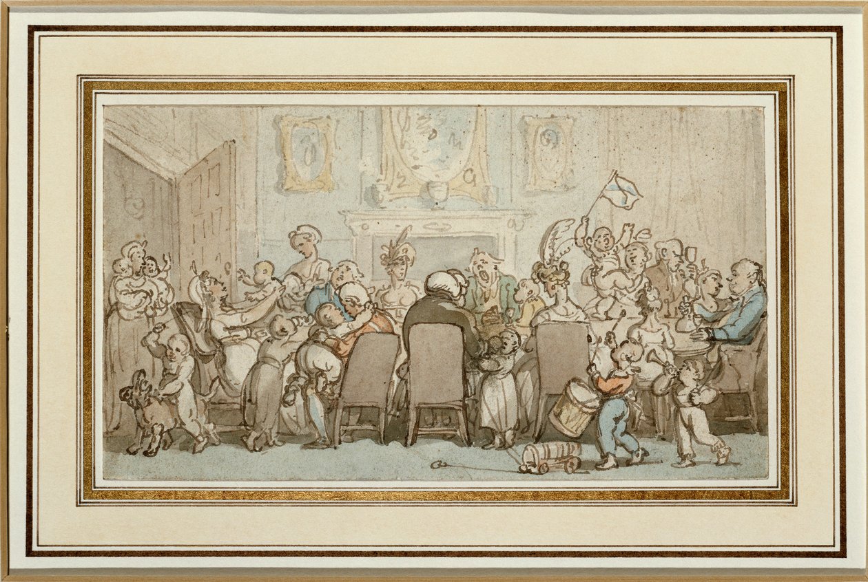 Breedwell-familien, 1807 av Thomas Rowlandson