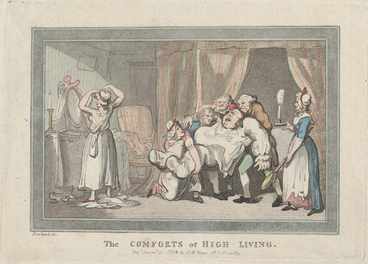 The Comforts of High Living, 16. desember 1794., 16. desember 1794. av Thomas Rowlandson
