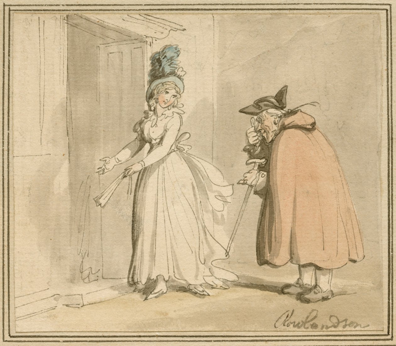 Kurtisanen av Thomas Rowlandson