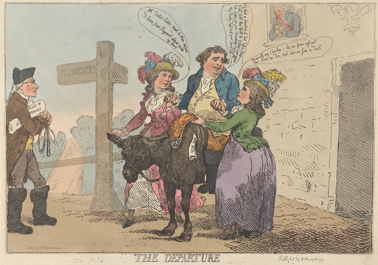 Avreisen av Thomas Rowlandson