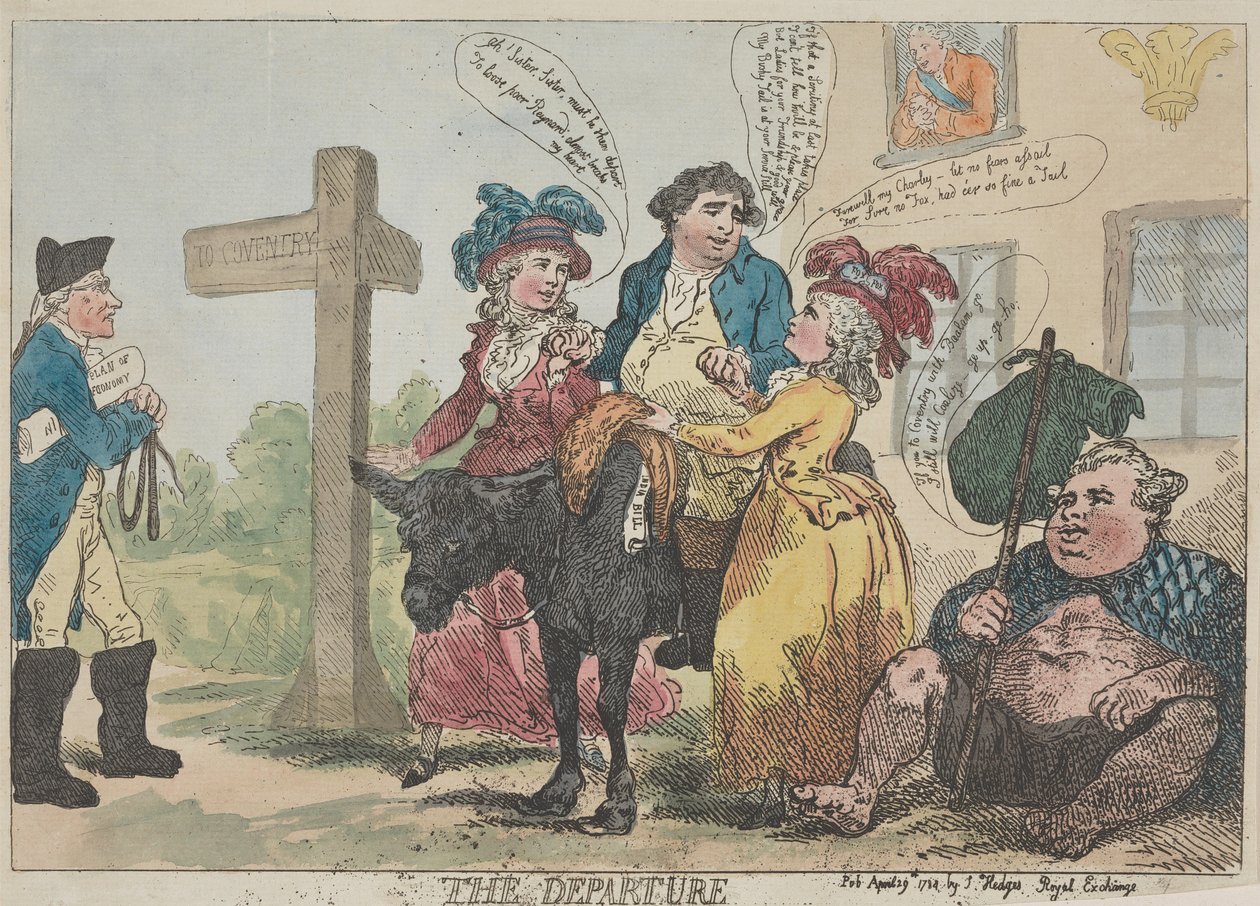 Avreisen av Thomas Rowlandson
