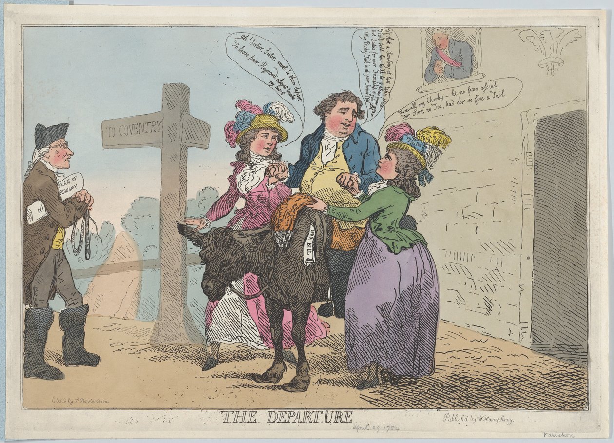 Avgangen, 29. april 1784., 29. april 1784. av Thomas Rowlandson