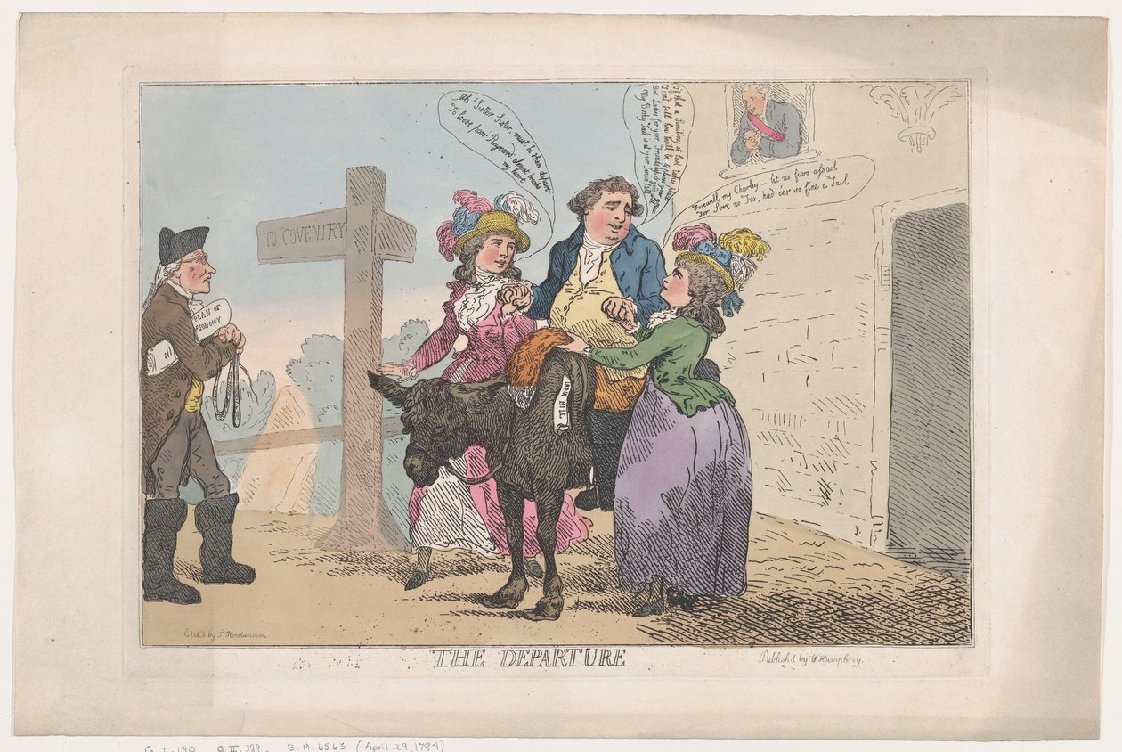 Avgangen, 29. april 1784., 29. april 1784. av Thomas Rowlandson