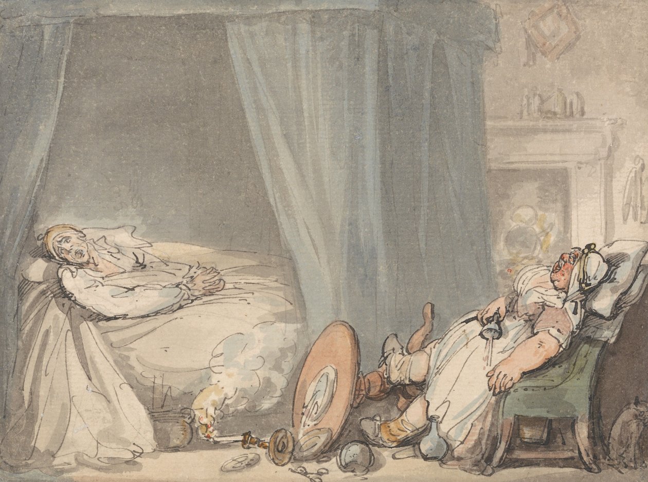 Den berusede sykepleieren av Thomas Rowlandson