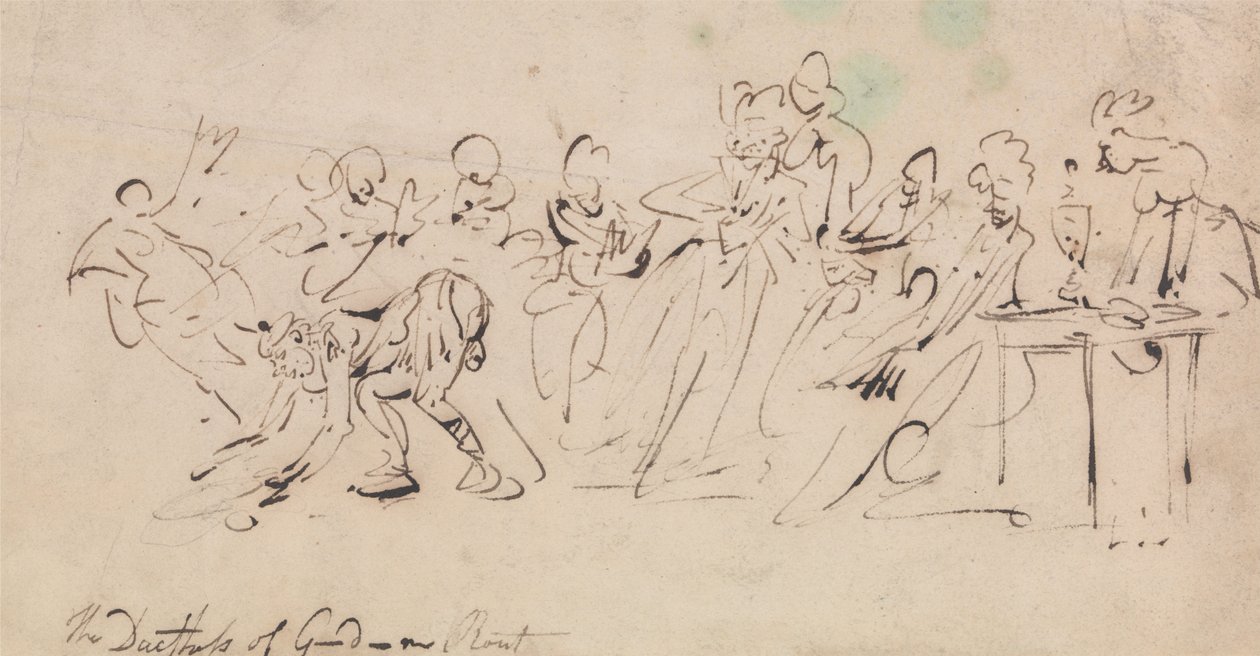 Hertuginnen av Gordons nederlag av Thomas Rowlandson