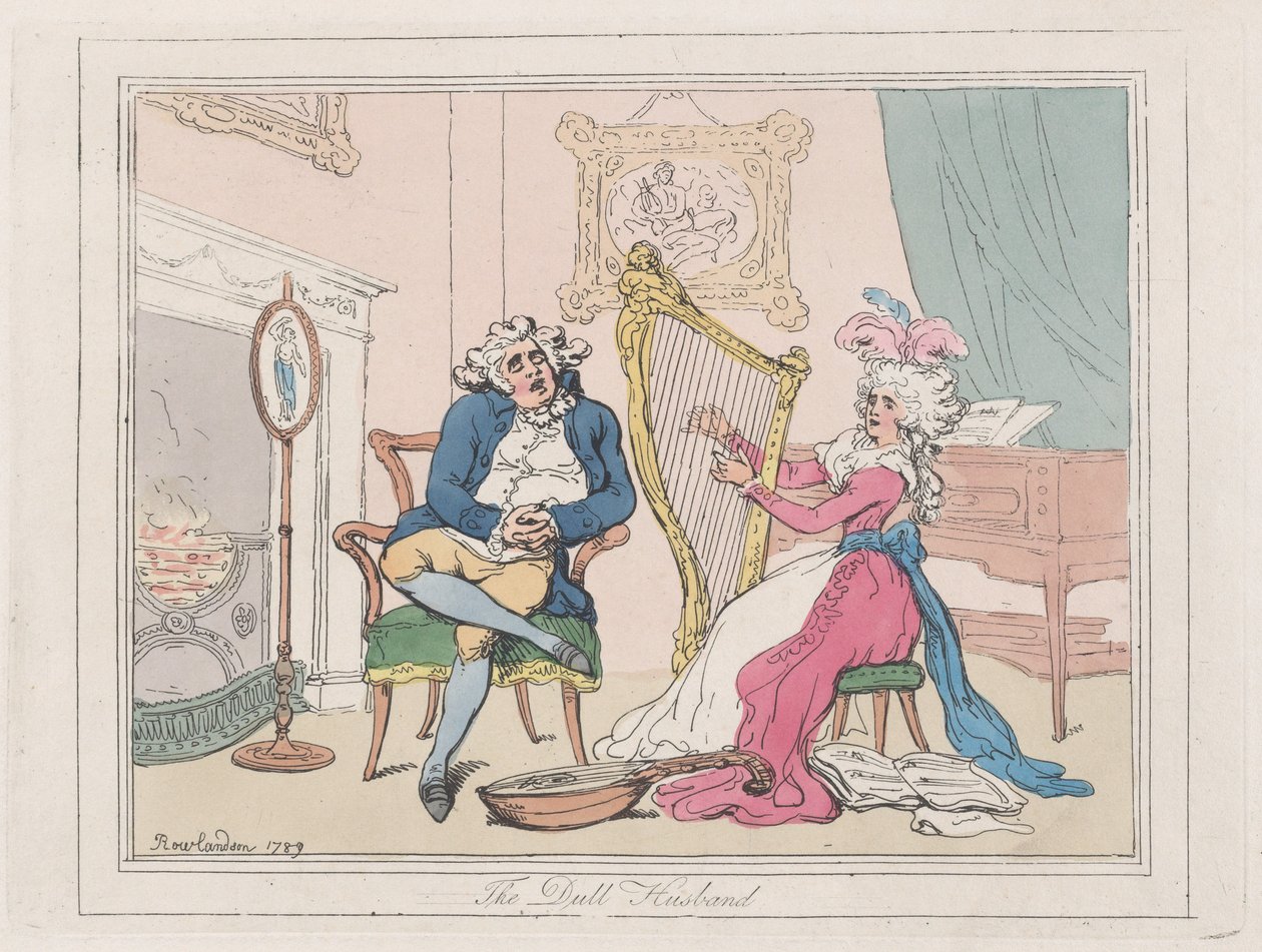 The Dull Husband, 1789., 1789. av Thomas Rowlandson