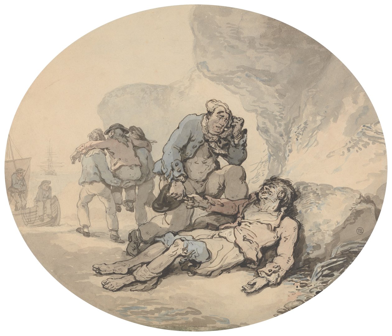 Den døende sjømannen av Thomas Rowlandson