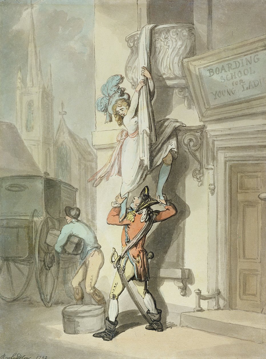Elopement av Thomas Rowlandson