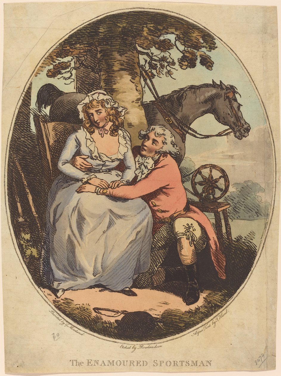 Den forelskede idrettsmannen av Thomas Rowlandson