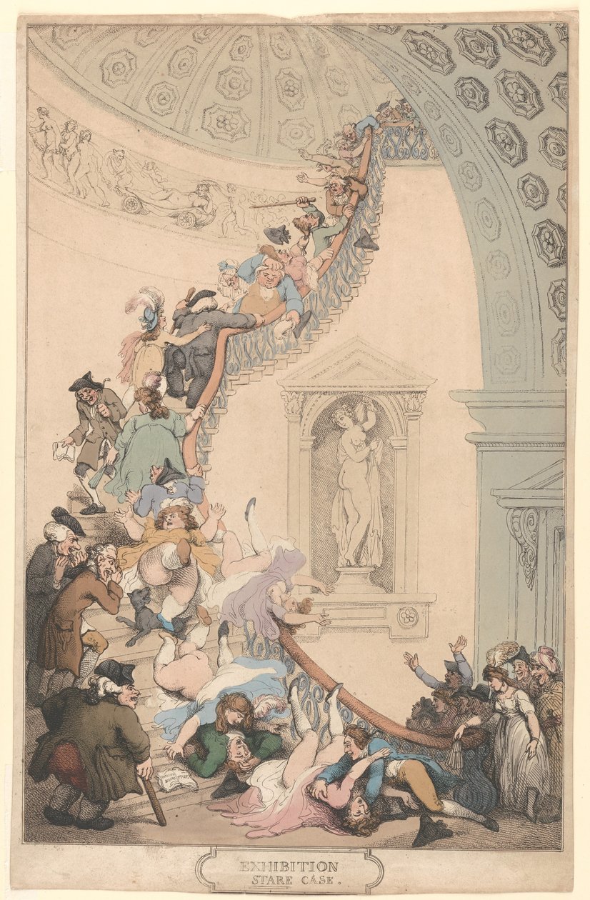 Utstillingen «Stare-Case» av Thomas Rowlandson
