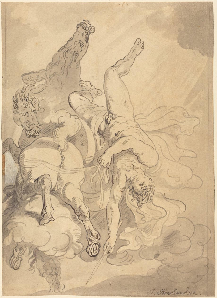 Phaetons fall av Thomas Rowlandson