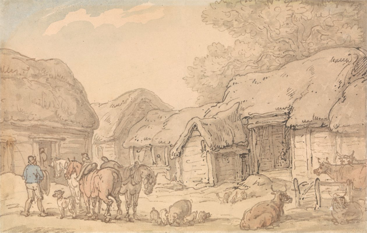 Gårdsplassen av Thomas Rowlandson