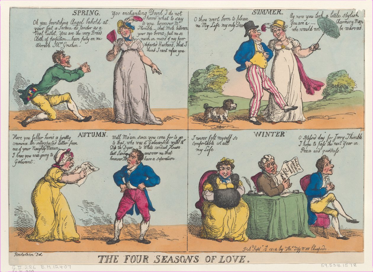 The Four Seasons of Love, 15. september 1814., 15. september 1814. av Thomas Rowlandson