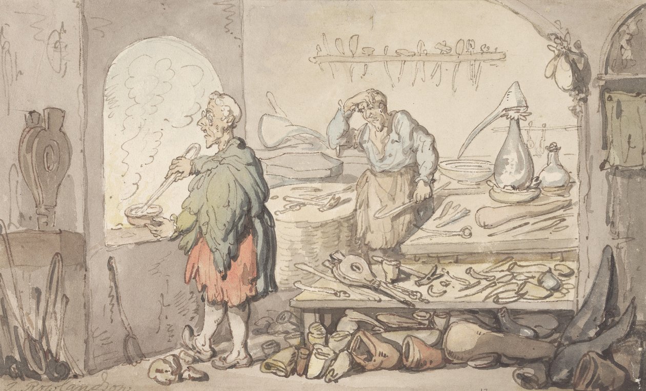 Glassverkstedet av Thomas Rowlandson