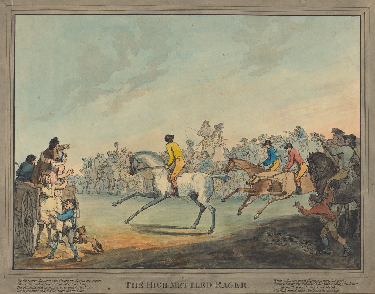 Den modige racerføreren av Thomas Rowlandson