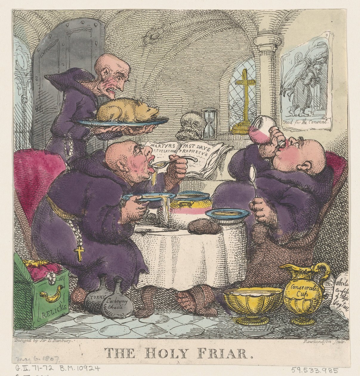 Den hellige friar, 6. mai 1807., 6. mai 1807. av Thomas Rowlandson