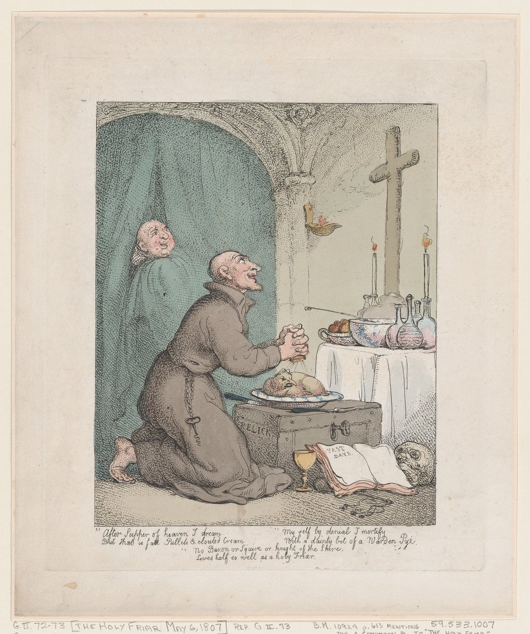 Den hellige friar, 6. mai 1807., 6. mai 1807. av Thomas Rowlandson