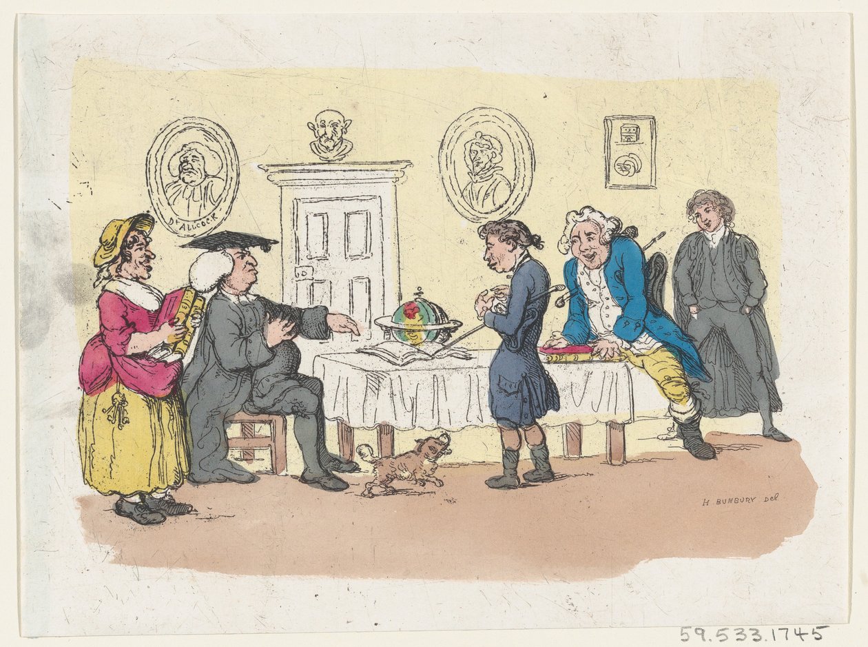 The Hopes of the Family - Et opptak ved universitetet, ca. 1803., ca. 1803. av Thomas Rowlandson