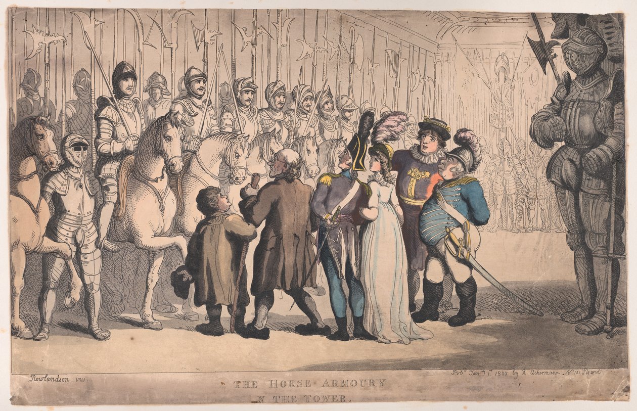 Hestevåpenhuset i tårnet, 1. januar 1800., 1. januar 1800. av Thomas Rowlandson