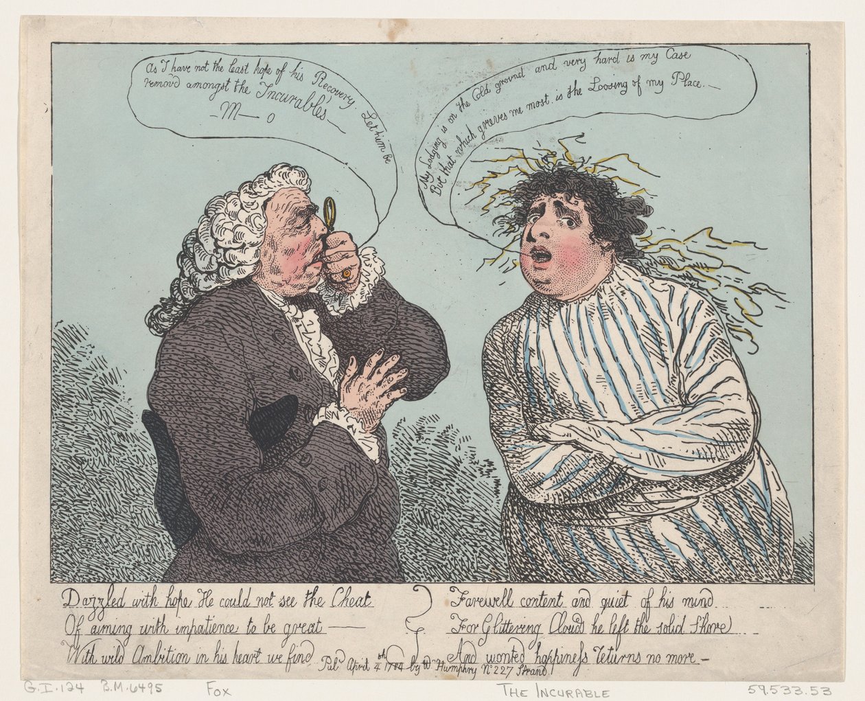 De uhelbredelige, 4. april 1784., 4. april 1784. av Thomas Rowlandson