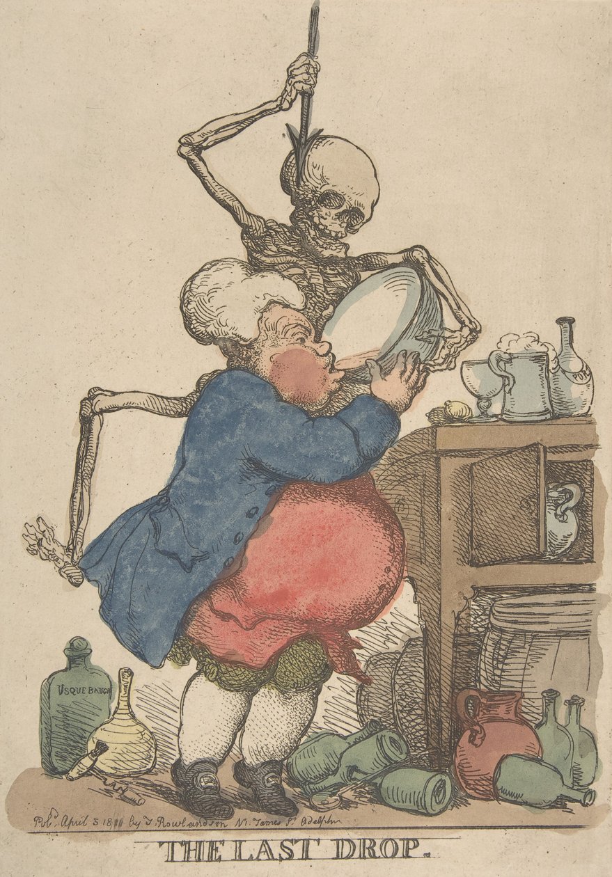 Den siste dråpen, 5. april 1801., 5. april 1801. av Thomas Rowlandson