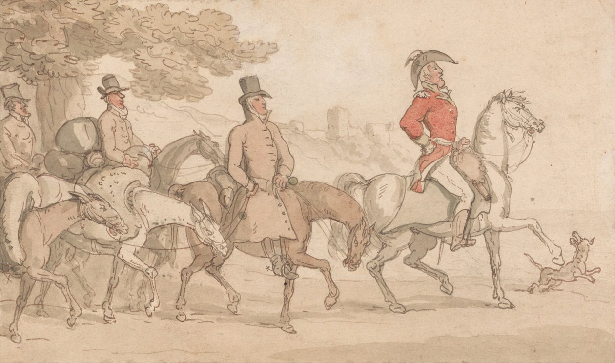 Johnny Newcomes militære eventyr av Thomas Rowlandson